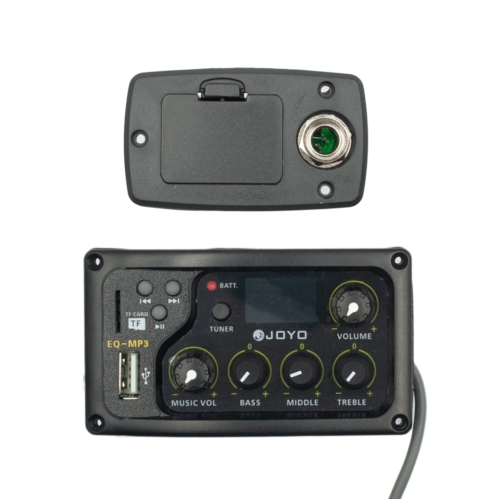 JOYO EQ MP3 LCD 3 Band Equalizer Pickup Voorversterker Metalen Digitale EQ W/Tuning Functie Gitaar Accessoires Pickup