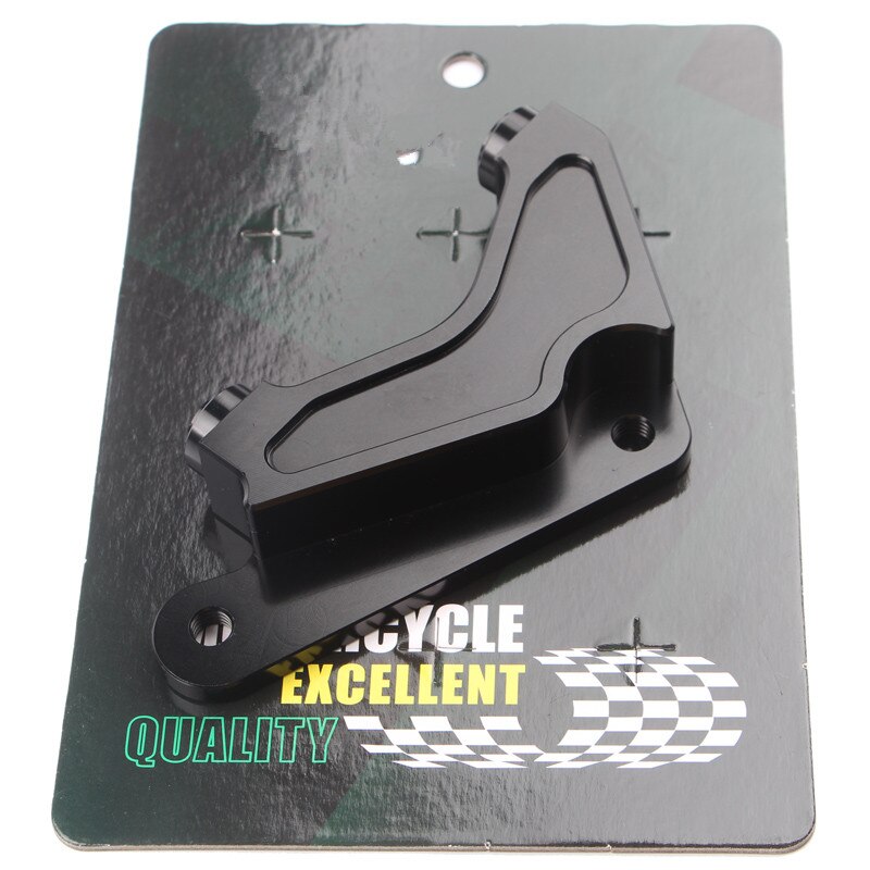 Motorcycle CNC Brake System Adapter Bracket Fit 82mm Pitch Brake Caliper With 200mm Brake Discs For Motor Scooter Yamaha Honda: Black