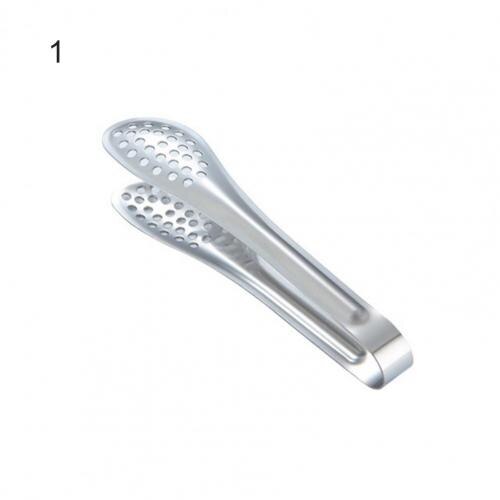 Kitchen Utensils Stainless Steel Kitchen Tongs Small Barbecue Grill Cooking Tongs BBQ Meat Salad Food Tongs Clamp Ice Tongs Clip: 150x50x3 mm