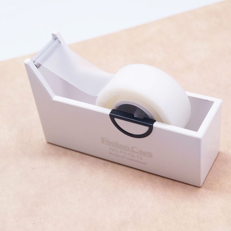 Novelty office stationery plastic business desktop tape dispenser cutter