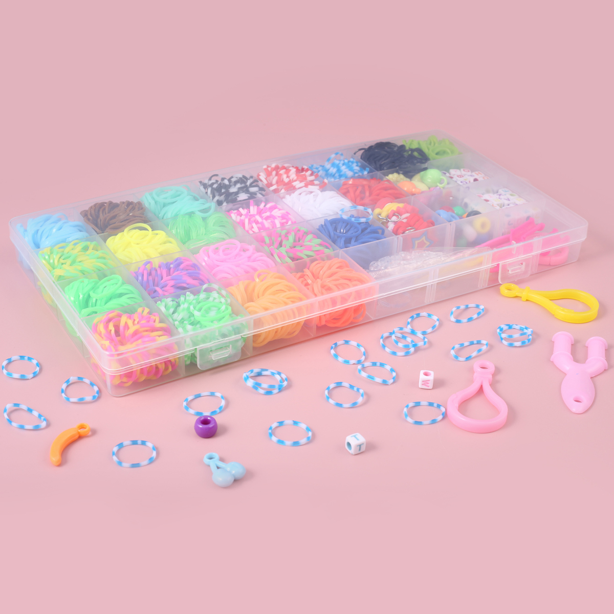 Traje de joyería artesanal hecho a mano, caja de cuentas pequeña de colores mezclados, apto para mujeres y hombres, accesorios de artesanía al por mayor, 2023