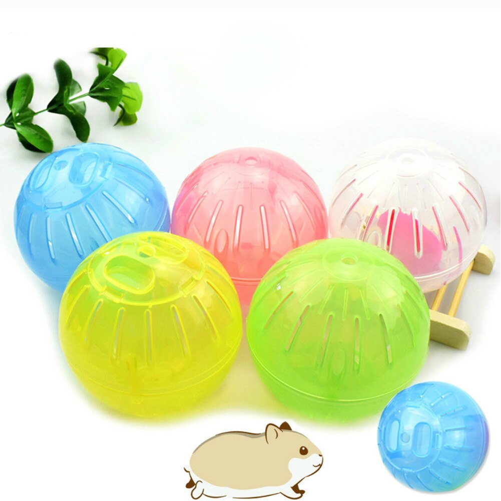 Pet Rodent Mice Jogging Hamster Gerbil Rat Toy Plastic Exercise Ball Lovely Pet Ball Toys 10cm 12cm