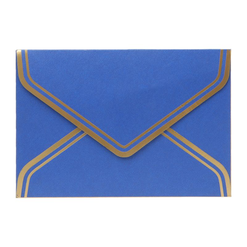 10 unidades/juego de Sobres de papel para manualidades Retro Vintage en blanco para cartas, tarjetas de felicitación, invitaciones a de boda, de 125x175mm: Blue