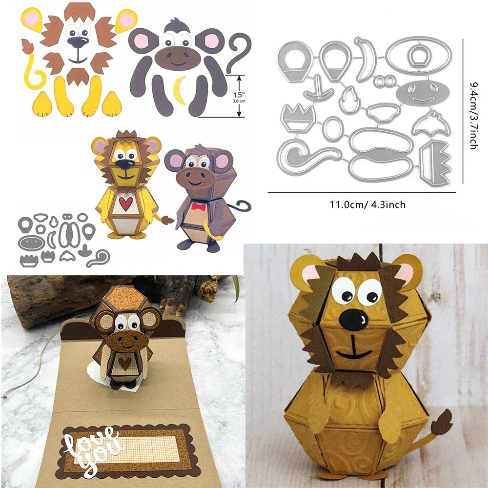 Troqueles de corte de Metal con bolas emergentes y accesorios, troquelados en relieve en 2025, para hacer tarjetas DIY, suministros para manualidades de álbumes de recortes: Chocolate