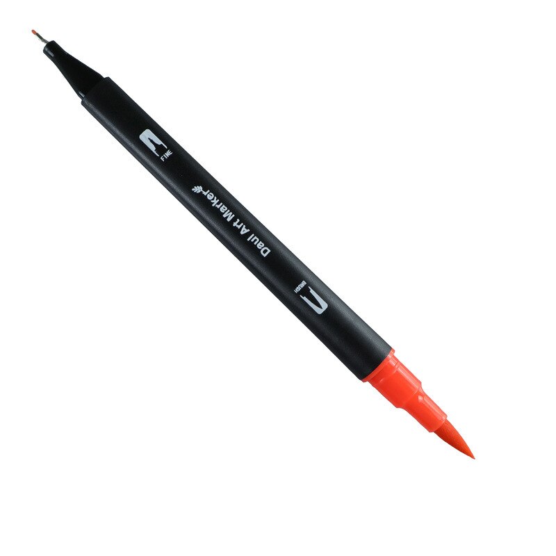 48/60/72/100 farver akvarel tuscher sæt til tegning pensel pen sæt fine liner dobbelt spids til skolen