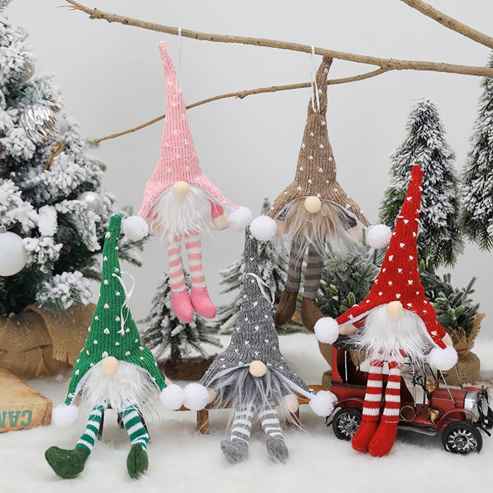 Kerstvakantie Diy Decoratie Leuke Gnome Pop Met Licht Kerst Pop Hanger Kerstboom Opknoping Decoratie