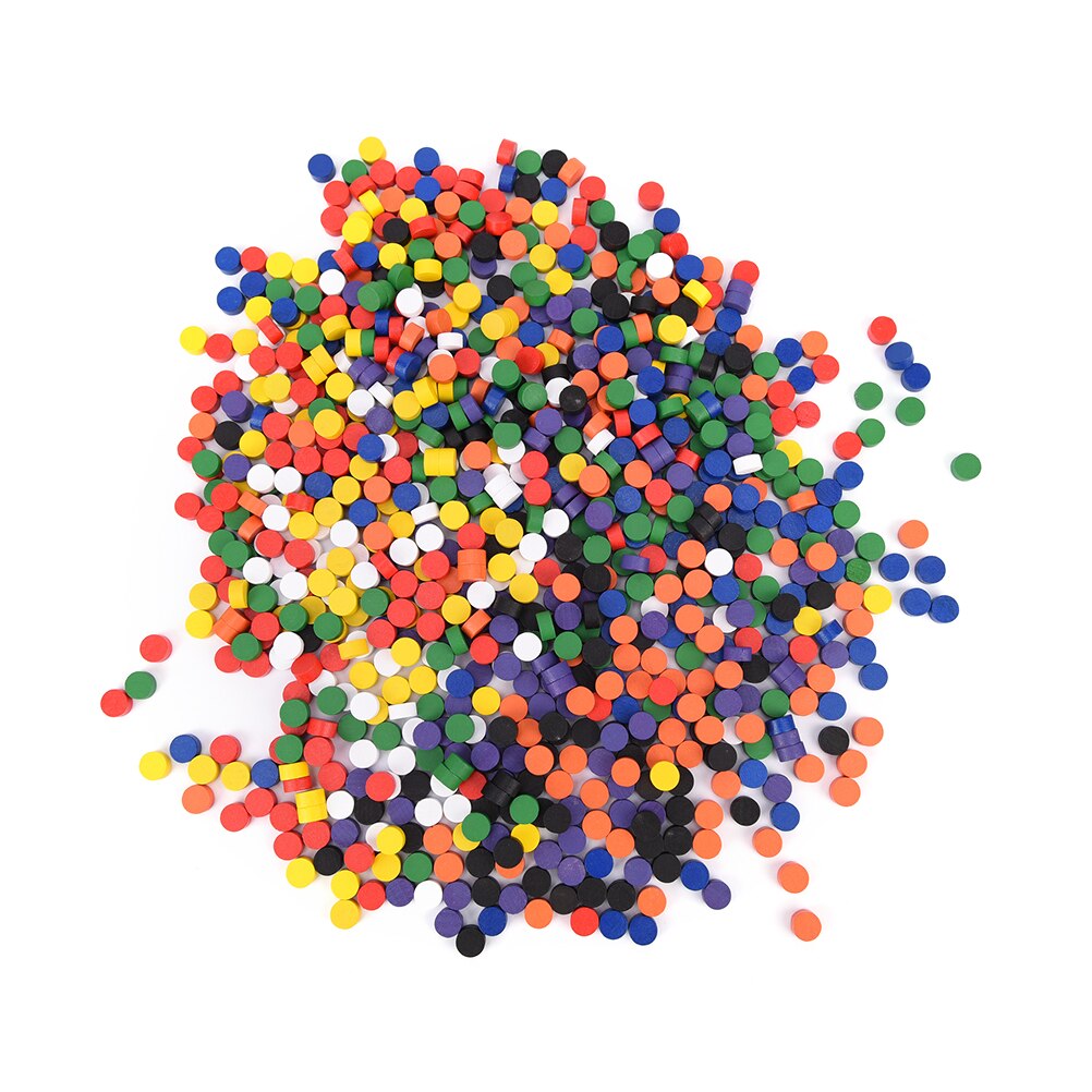 100 Pcs Blank Houten Spel Stukken Pion Schaken Bordspel Educatief Games Accessoires 8 Kleuren