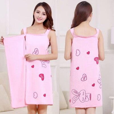 Serviette de bain absorbante enveloppée poitrine peignoir de bain serviette de bain en coton pour femme adulte doux non pelucheux jupe de bain à séchage rapide: 2