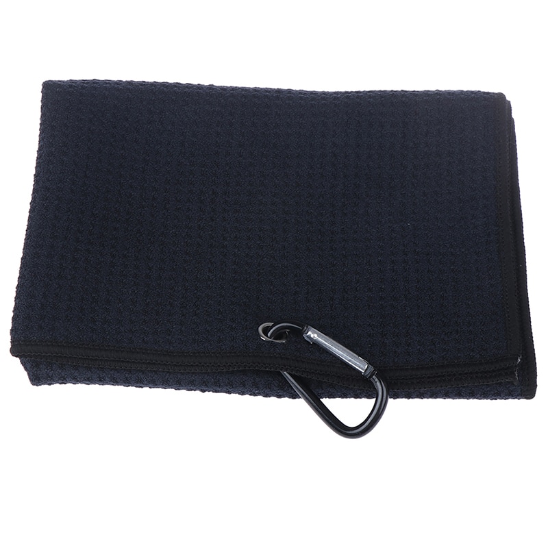 Microfiber Golf Handdoek Met Haak Reinigt Clubs Ballen Handen Golf Handdoek 40x60cm