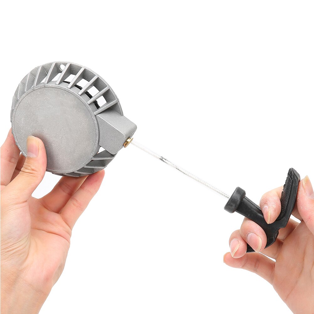 Pull starter 49cc motor pull start starter til mini lommecykel quad plæneklipper motorcykel motorer aluminiumslegering