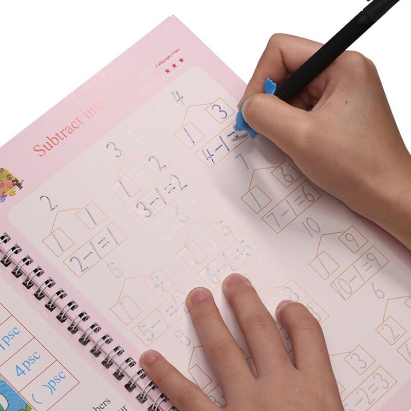 Copyable Book 4 Pcs Reusable Copybook Handwriting Practice Books... – Vicedeal
