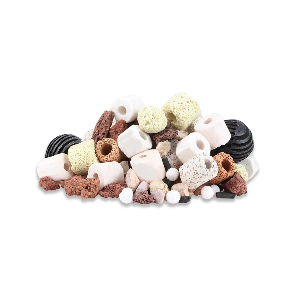 Aquarium 520g filter media Ceramic Bio Rings bacterial Ball Bacterial house Biosphere volcanic stone for fish tank: 12 in 1