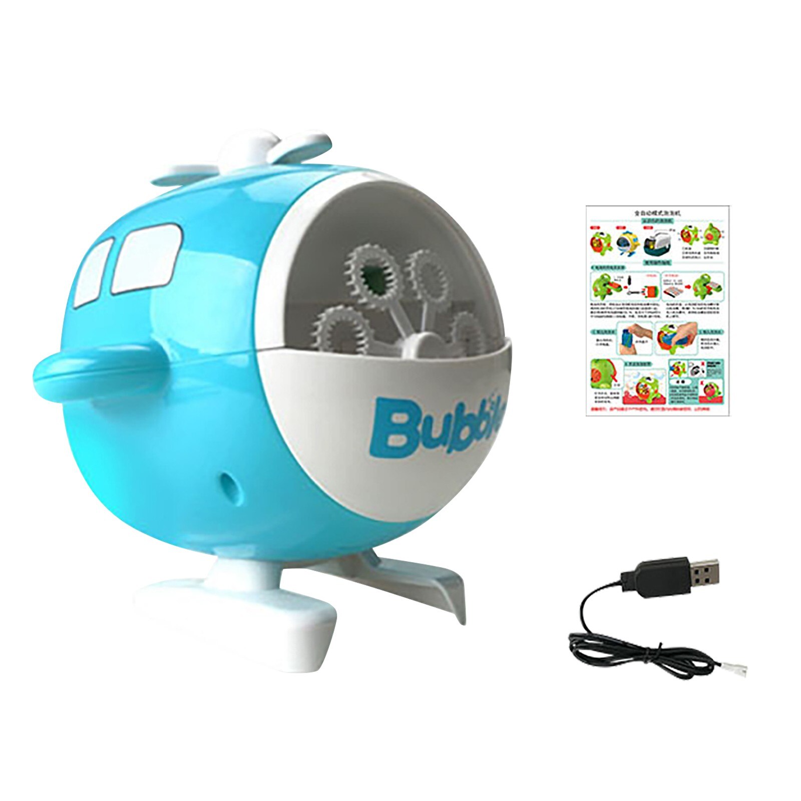 50Ml Bubble Machine Automatische Usb Oplaadbare Bubble Blower Lichtgewicht Draagbare Kinderen Bubble Maker Speelgoed Voor Outdoor: A