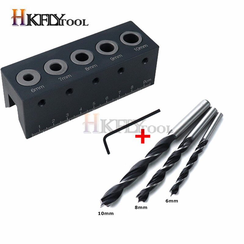 90 graders rät vinkel borrguide ficka hål jig kit aluminiumlegering hål locator doweling jig träbearbetningsverktyg: Tpye c