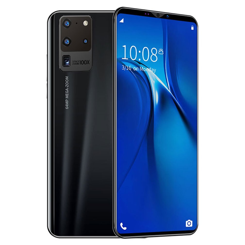 Teléfono Inteligente Android, pantalla completa de 5,8 pulgadas, teléfono móvil con doble SIM, 512M + 4G, Quad Core, 3G, S20 Mini: EU Black