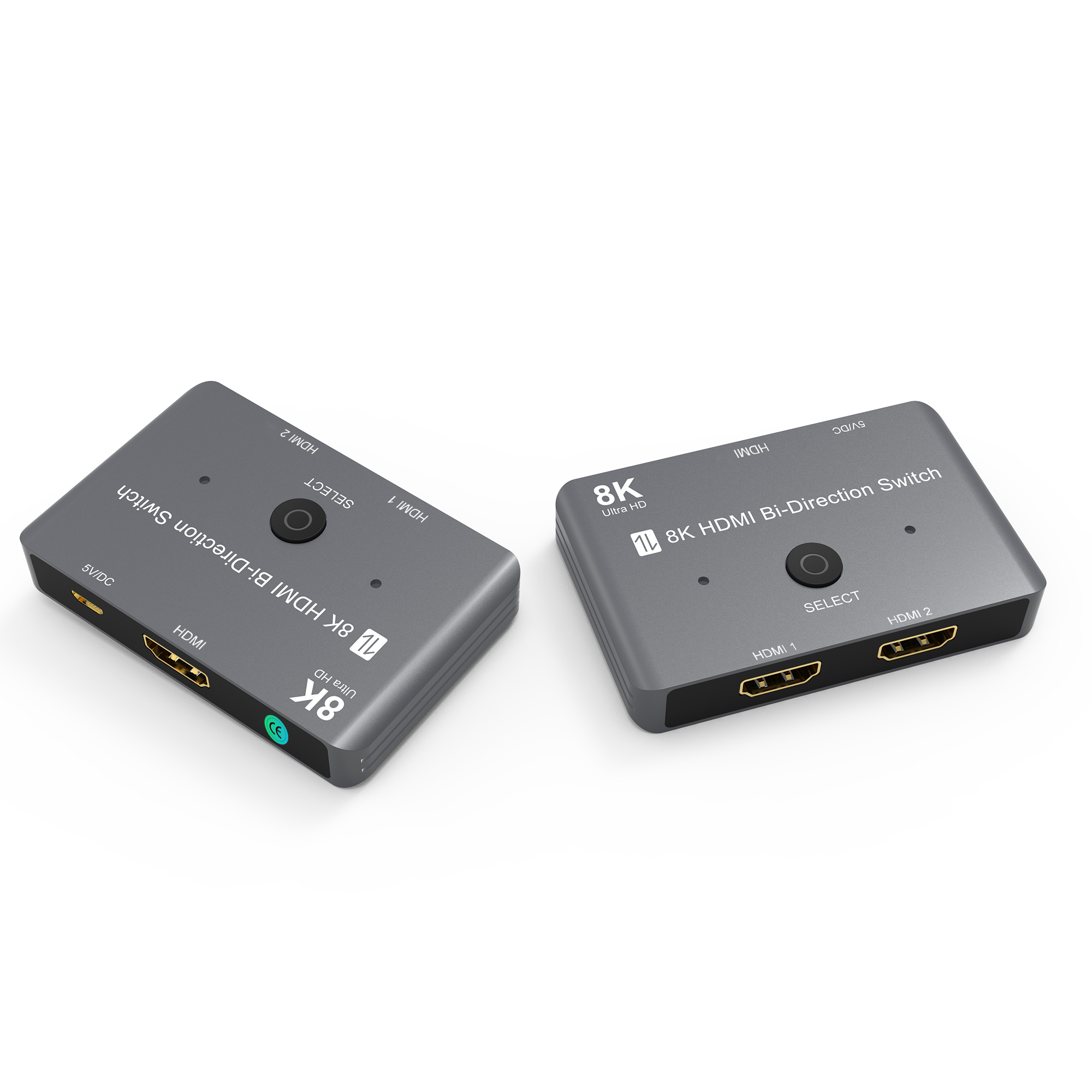 8K HDMI-schakelaar 1 in 2 uit 2 in 1 uit Bidirectioneel 8K bij 60 Hz 4K bij 120 Hz HDMI 2.1 Switcher 2X1 1X2 tweewegconverteradaptersplitter