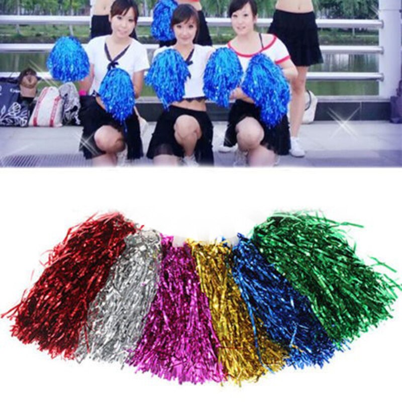 20CM Cheer Dance Sport Competition Cheerleading Pom Poms Flower Ball For For Football Basketball Match Pompon Children Use