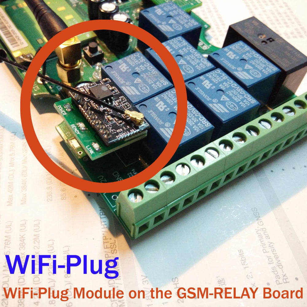 WiFi Plug module voor GSM-RELAY remote switch Veranderen GSM afstandsbediening wifi controller