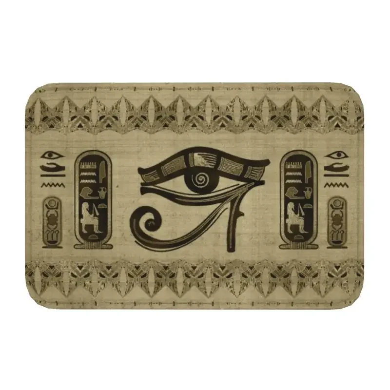 Alte ägyptische Götter und Hieroglyphen Haustür matt rutsch feste saugfähige ethnische Ägypten Fuß matt Wohnzimmer Eingang Teppich Teppich