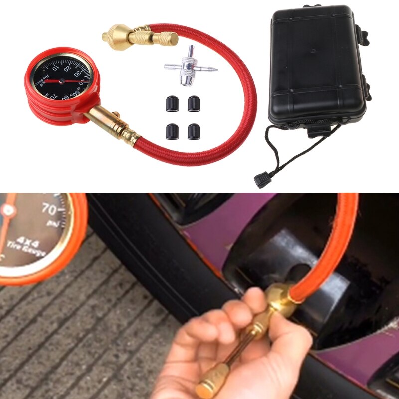 Tyre Tire Air Pressure Gauge Meter Tester for Motor Vehicle Car Truck Bike Van #0616