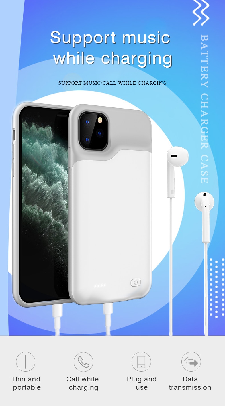 Batteriladerveske til iphone 12 12 mini 12 pro 12 promax universell bærbar powerbank lader lader