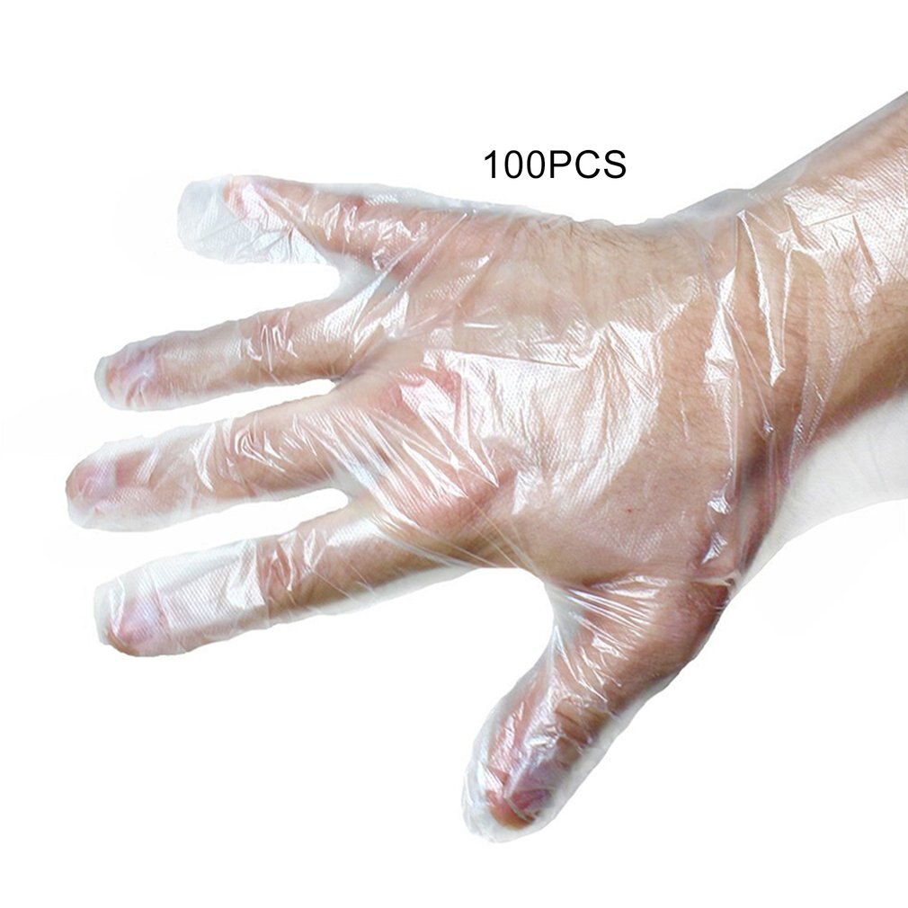 100 Stks/set Milieuvriendelijke Wegwerp Handschoenen Pe Tuin Huishouden Restaurant Bbq Plastic Multifunctioneel Handschoenen Voedsel