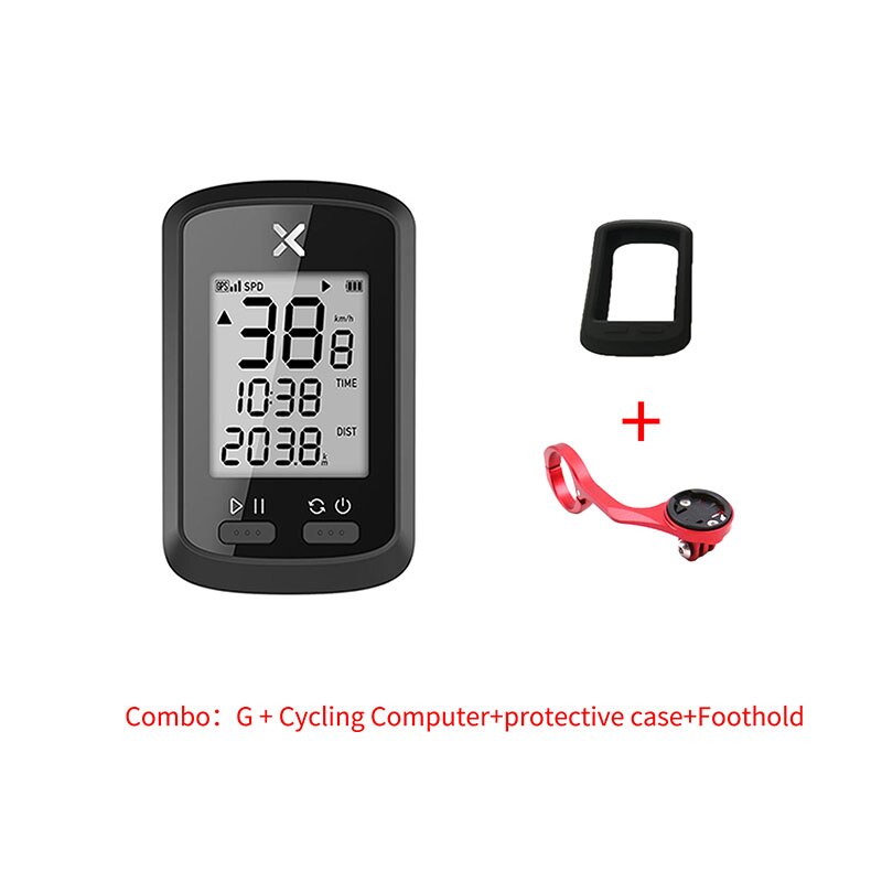 XOSS G+ Bluetooth ANT+ GPS Cycling Bike Computer For speed measurement navigation and Heart Rate Monitor Cadence Sensor Display: Computer E