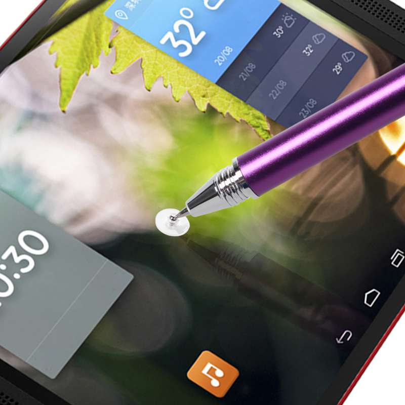 1 Pc Fine Point Capacitive Touch Stylus Pen for Apple iPad Nexus 7 Galaxy Tablets Kindle Fire HDX Purple