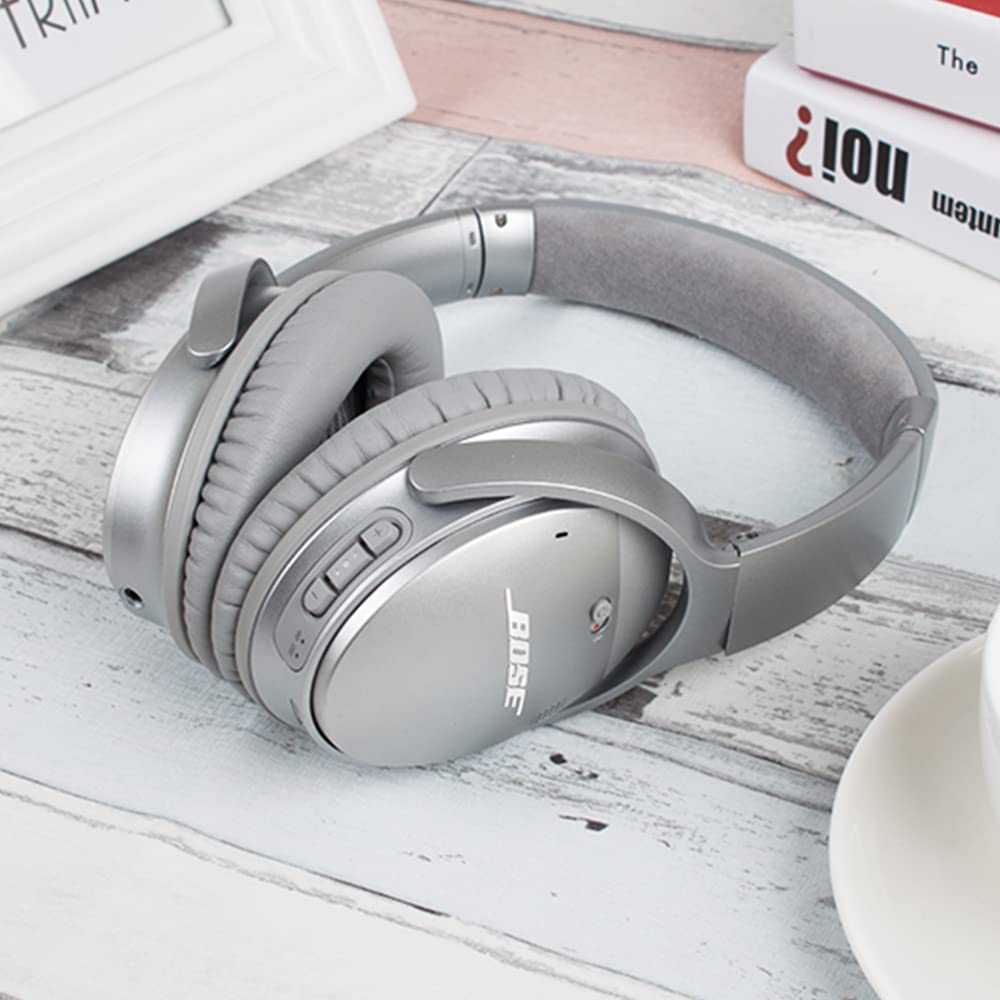 Headband Cushion and Ear Pads Replacement for Bose Quiet Comfort 25 35 (QC25 QC35) and QuietComfort 35 II (QC35ii)