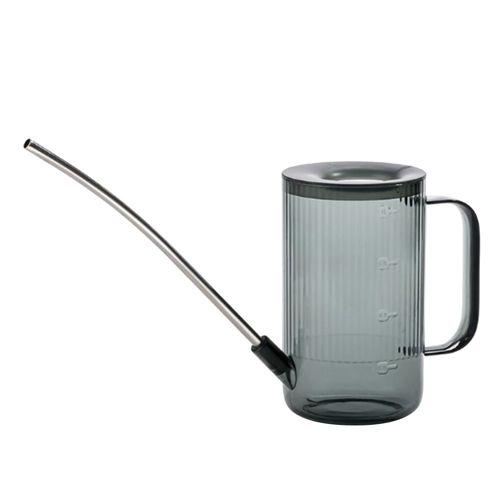 Arrosoir Vintage bec Long 1 Litre arrosoir facile à arroser fleur plante pour extérieur jardinage intérieur plantes 1L: Gray