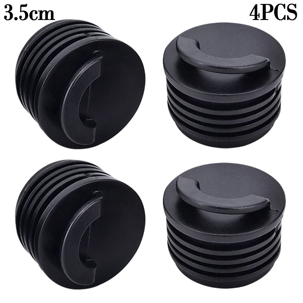 4 stücke Marine Boot Gummi Kajak Rafting Teile Bung Gummi Scupper Stopper Scupper Löcher Stopfen Abfluss löcher Stopfen: WHITE