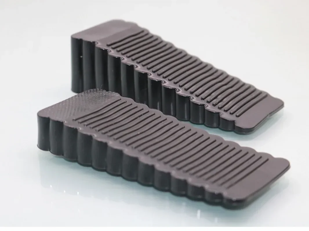 Tope de puerta de goma móvil, sin taladro, antideslizante, anticolisión, cuña frontal para el hogar, Protector de muebles