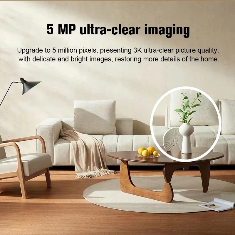 Xiaomi cámara inteligente 3 Pro versión PTZ 5 millones de píxeles 3K Super Micro a todo Color HDdr crucero de llanto de bebé 2,4/5GHz Mi llamada en casa