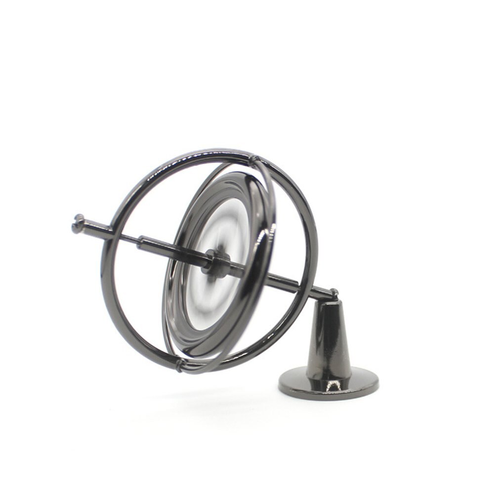 Giroscopio de Metal antigravedad para adultos, artefacto de descompresión, juguete de enseñanza, equilibrio de rotación, tecnología negra, giroscopio mecánico