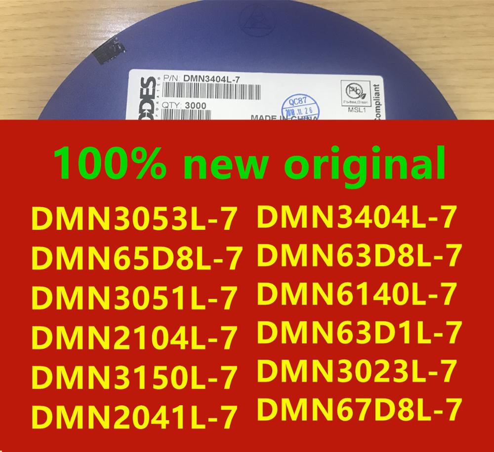 20PCS DMN3053L-7 DMN65D8L-7 DMN3051L-7 DMN2104L-7 DMN3150L-7 DMN2041L-7 DMN3404L-7 DMN63D8L-7 DMN6140L-7 DMN63D1L-7 DMN3023L-7