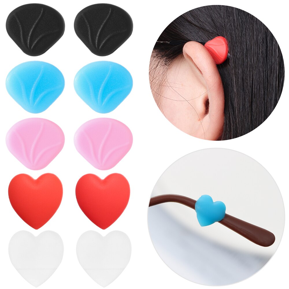 1 Pair Silicone Anti-slip Holder For Glasses Accessory Ear Hook Sports Eyeglass Temple Tip Stoppers Glasses Anti-slip Accessory