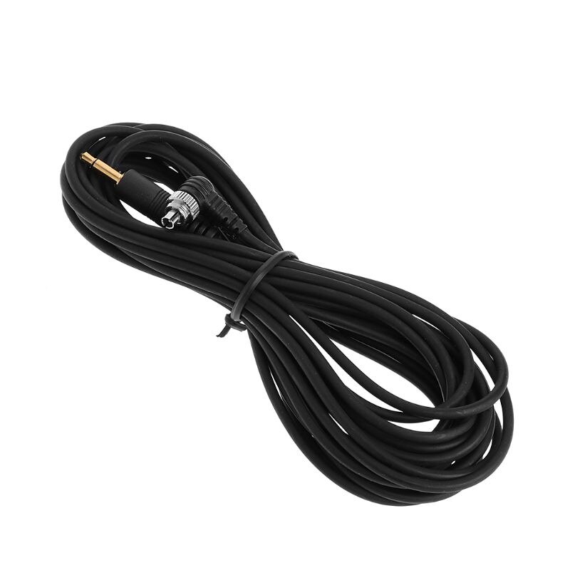 3.5mm Plug to Male Flash PC Sync Cord Cable Light Trigger For Studio Photography
