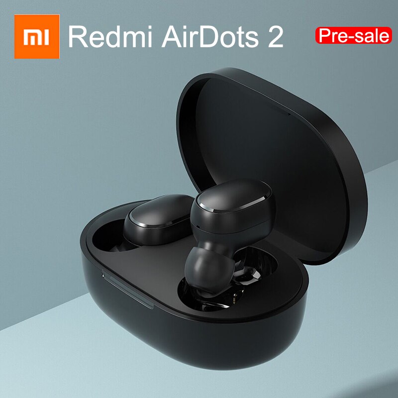 Xiaomi Redmi Airdots 2 Draadloze Bluetooth 5.0 Opladen Earphones Stereo Bass Oordopjes Met Microfoon Handsfree Ai Controle Oordopjes