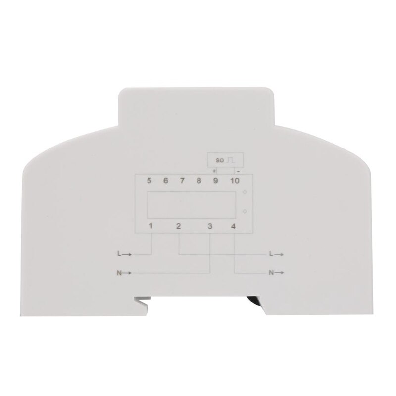 Enkeltfaset 4p lcd din skinne el strømforbrug wattmeter energimåler ddm 76sc 20-80a