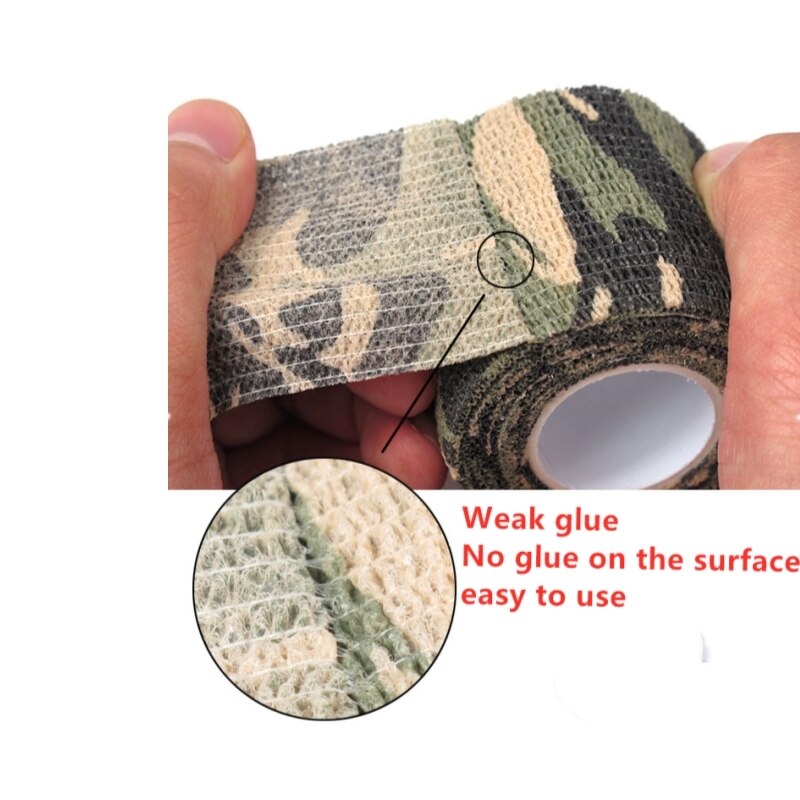 4.5m metsästys naamio elastoplast naamiointi elastinen kääreteippi itseliimautuva urheilusuoja nilkka polvi sormi käsivarsi side  wk09