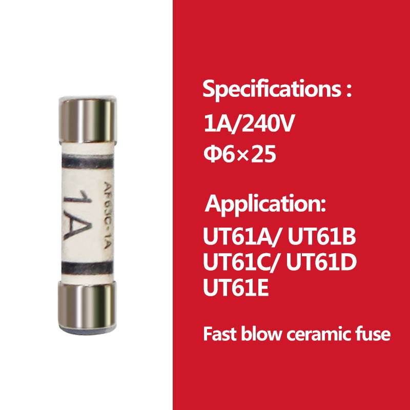 2pcs/lot UNI-T Cartridge Fuse Fast Fuse Porcelain Tube For Uni-t Multimeter UT139 UT890 UT39 UT105 UT171 Series: 1A 240V