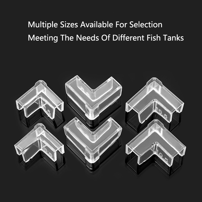 4 pezzi 5/6/8/10/12/15mm trasparente anti-collisione protezione angolare per acquario adesivo copertura protettiva gratuita accessori per acquari