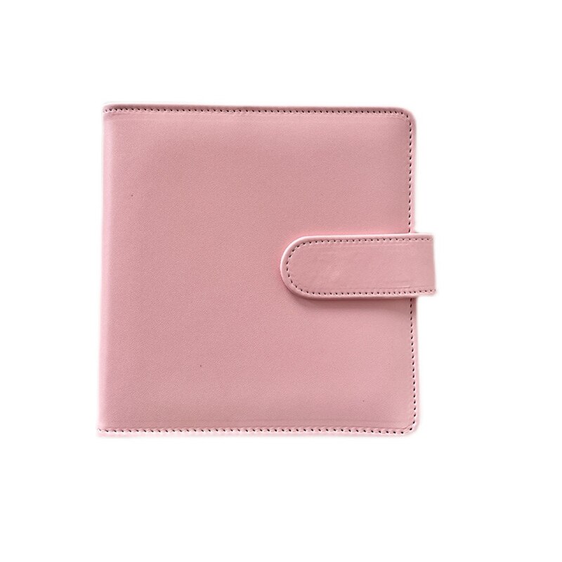 DIY Idol Cards Pink Square Loose Leaf Notebook Clear Photo Collage Card Star Admirer Square Binder 꾸미기 Korean Stationary