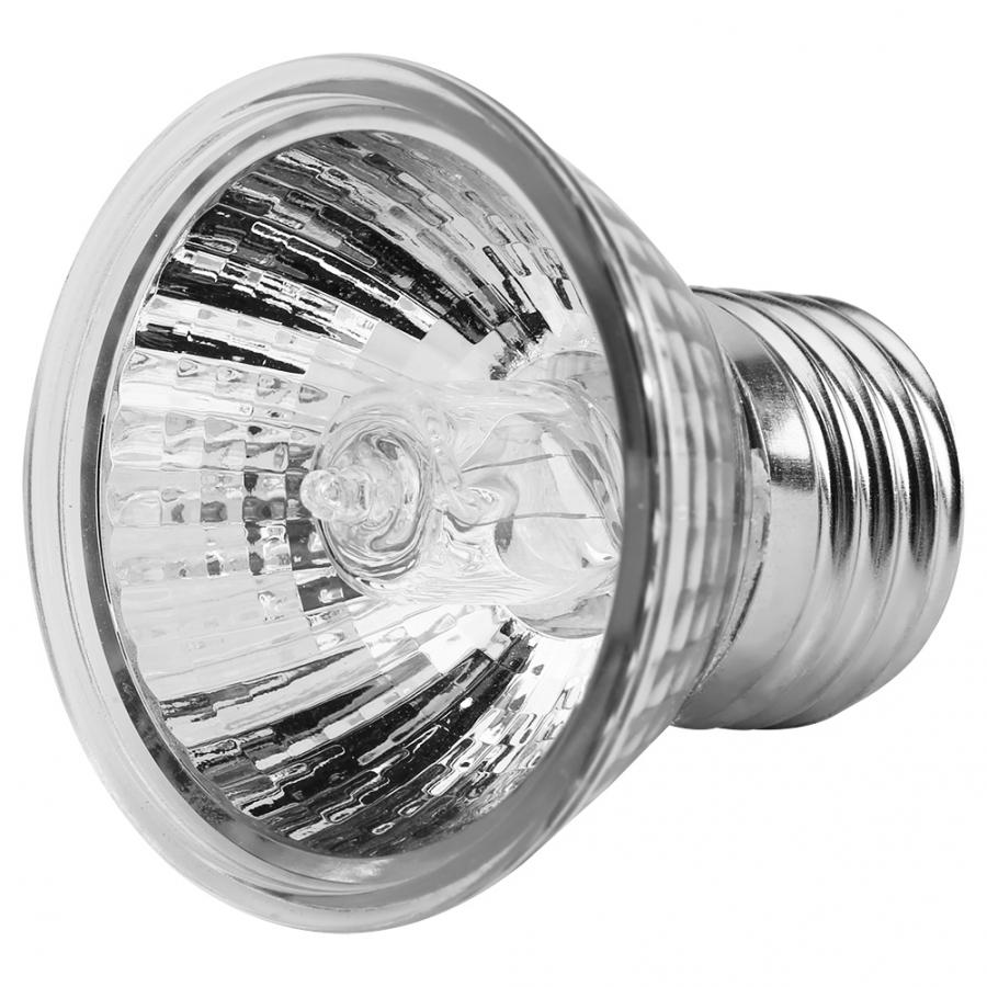 25/50/75W Reptile Heating Light Adjustable Turtle Basking UV Light Bulb Amphibians Lizards Temperature Controller: 50W