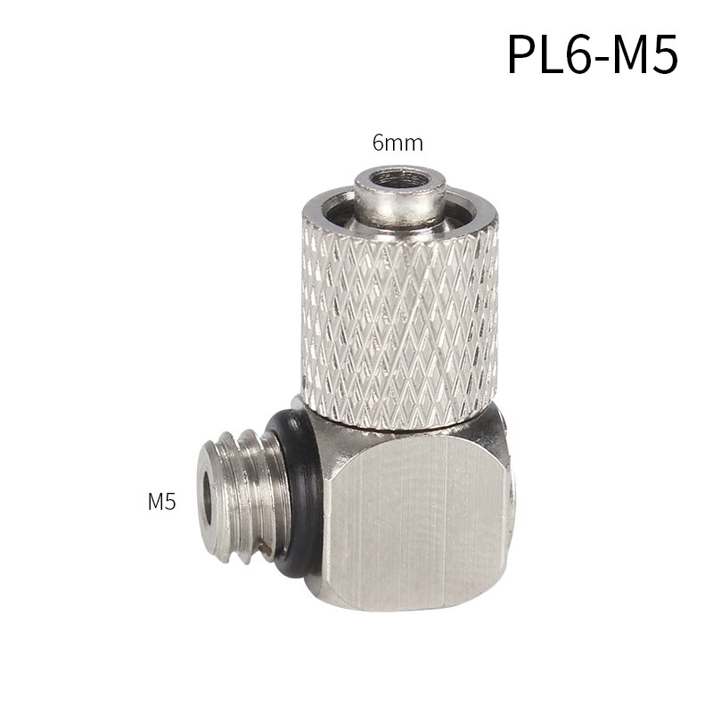 Pneumatic Fitting Male Thread M5 M6 To Air Tube 4mm 6mm ， Mini Straight Pneumatic Pipe Air Quick Joint Coupler Connector: PL6-M5