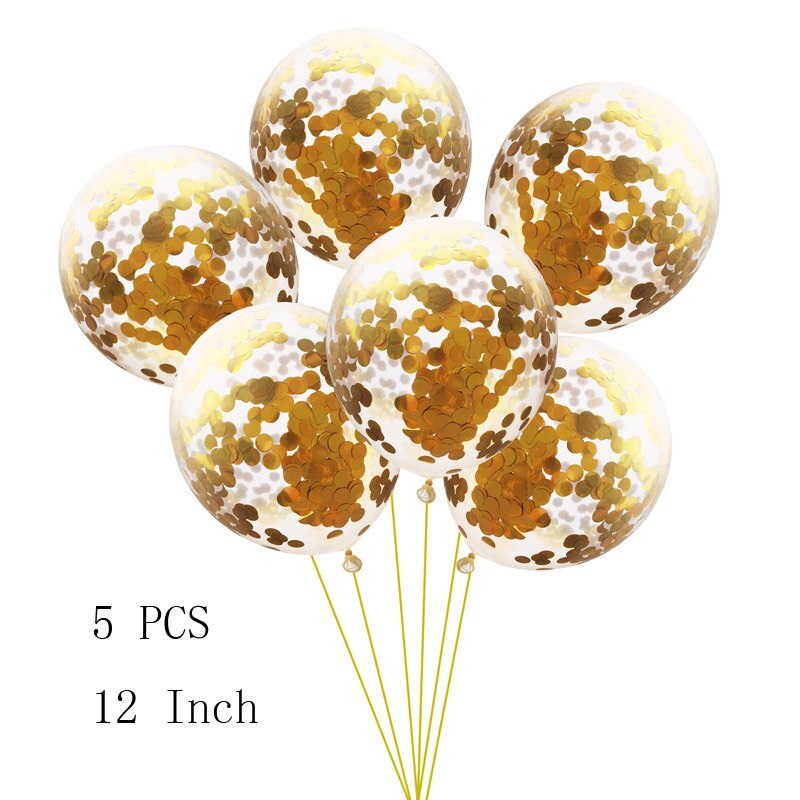 Happy Birthday Gold Glitter Paper Letter star Banner Hanging Flags for Birthday Party Festival Decorations: 7   5PCS