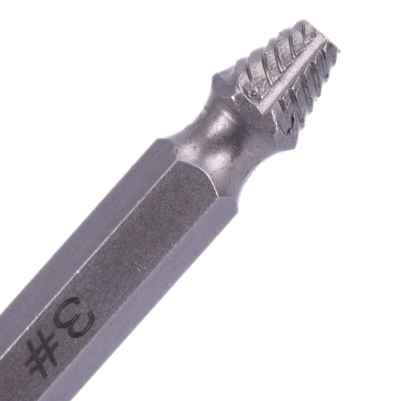4Pcs Damaged Screw Extractor Remover Set Screws Bolt Extract Drill Bit Tool