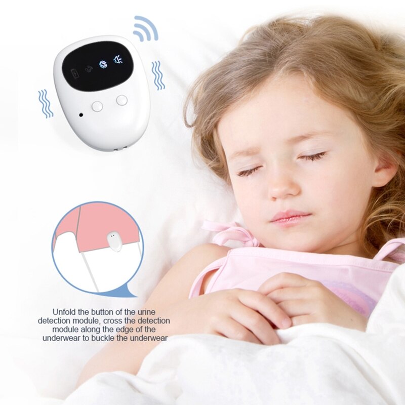 Draadloze Urine Nat Alarm Pee Alarm Met Ontvanger Clip-On Zender Bedplassen Herinnering Apparaat Voor Kids Zindelijkheidstraining