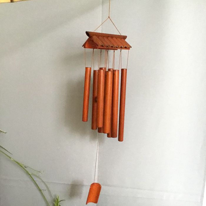 Japansk stil lykke ringetoner bambus vindklokke rør udendørs hængende klokker ornamenter udendørs gård have ornamenter  la520: Stil 8