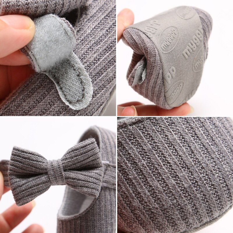 0-18m schattige herfst baby meisjes antislip casual wandelschoenen strik sneakers zachte zool eerste loopschoenen n